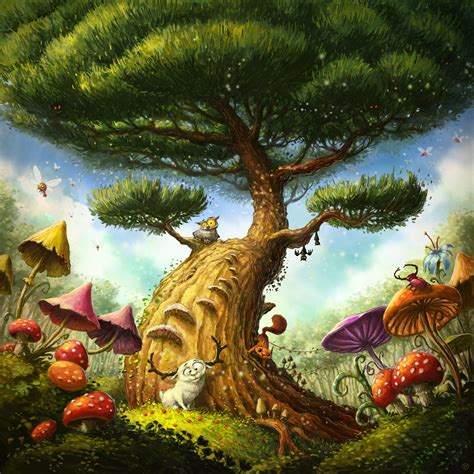 The magical abodes at magic tree